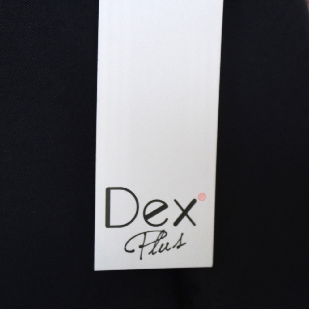 Dex Plus | Navy Ruffle Front Embroidered Detailed Blouse - Picture 5 of 8